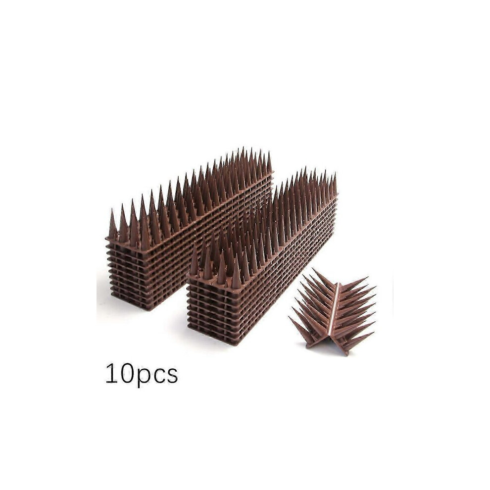 Bird Spikes, Plastic 10 Pack Bird Deterrent for Ledges and Windowsills, 30cm Anti-Perching Spikes for Outdoor Walls and Sills