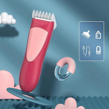 Aparelho de Corte de Cabelo para Bebês, Baixo Ruído 45dB, Água Resistente IPX3, Recarregável via USB com Lâminas Cerâmicas