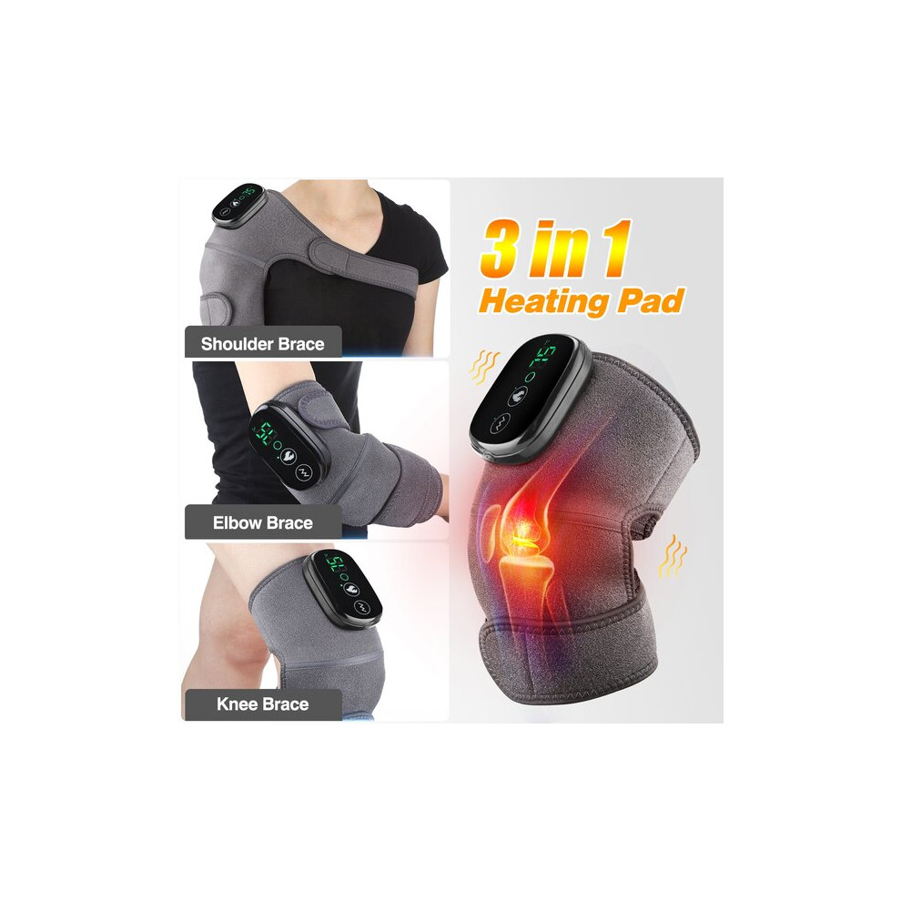 Electric Heating Massager for Universal Use, Vibration Hot Compress for Shoulders, Knees, Elbows