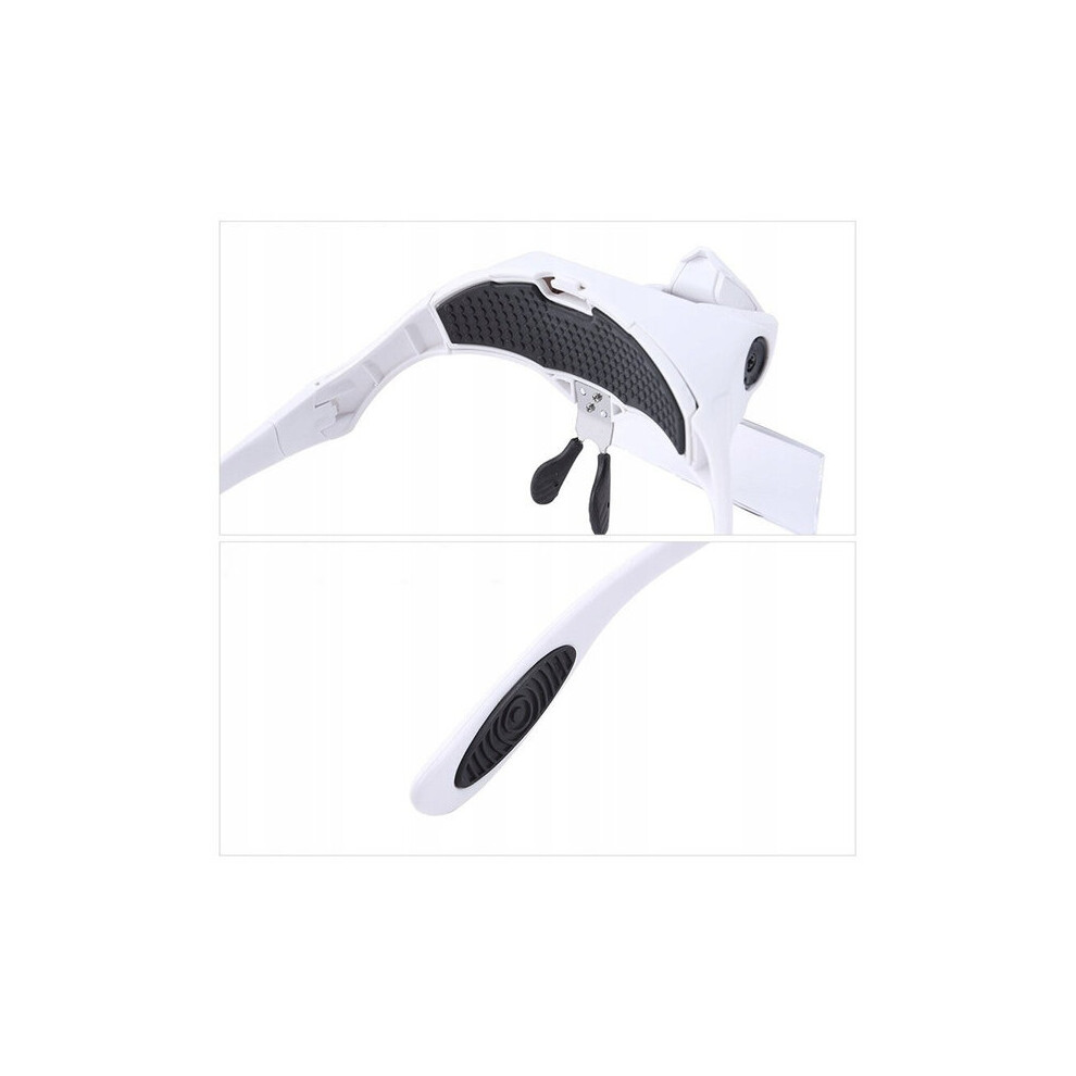 LED Magnifying Glasses with 5 Interchangeable Lenses 1.0X-3.5X for Reading, Repair and Hobbies