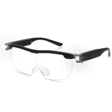 Handsfree vergrootglas met LED-verlichting, oplaadbaar, 160% vergroting voor lezen en precisiewerk
