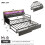 Grey Single Sofa Bed with Trundle & Hidden Storage 2