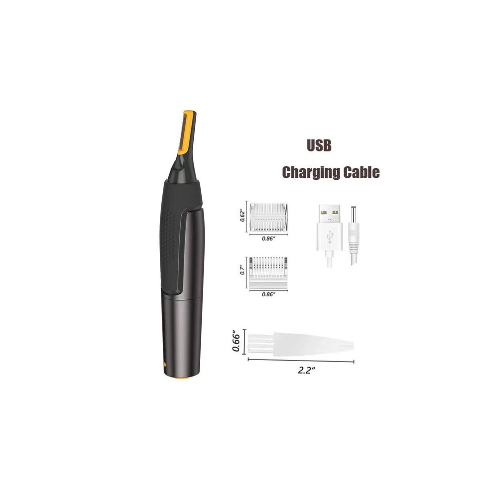 Electric Nose Hair Trimmer Ultra Thin Precision Waterproof Portable Facial Grooming Tool for Eyebrow Ear Hair