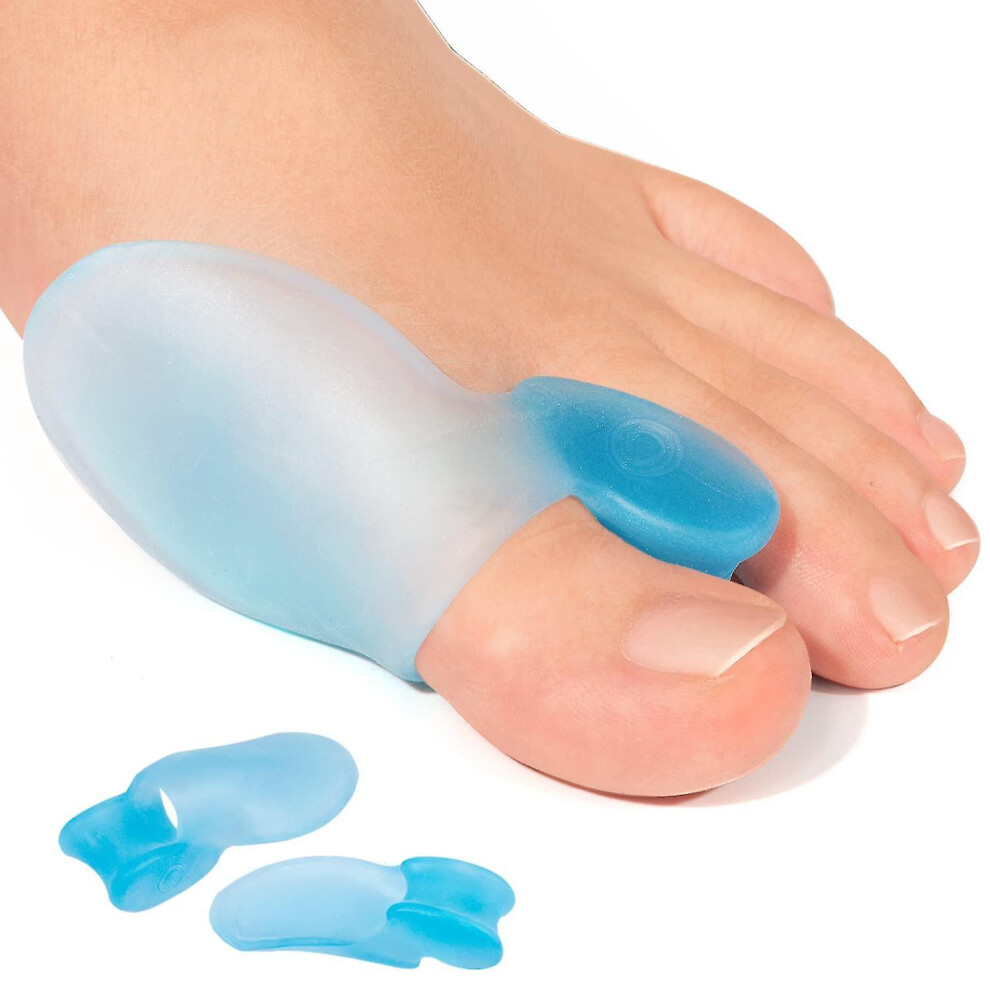Transparent Gel Bunion Pads, Soft Reusable Toe Separators, 12-Pack for Pain Relief, Day Night Wear, Washable