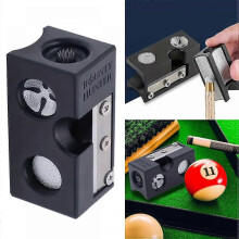 Cue Tip Trimmer 8-in-1 Tool for Cue Tip Maintenance, Professional Billiards Snooker Pool Accessory with Steel Blades