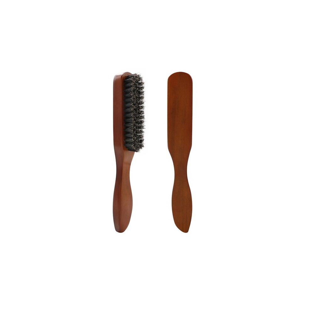 Boar Bristle Shaving Brush with Solid Wood Handle for Beard Grooming Massage