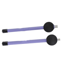2PCS Purple High Carbon Steel Retractable Drum Brushes for Percussion Instruments