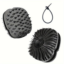 Silicone Body Scrub Brush, Double-sided Design, 2-Piece Set for Sensitive Skin, Gentle Exfoliation Massage Shower Brush