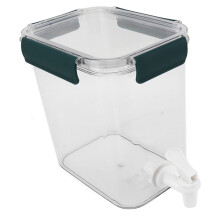 3.5L PET Refrigerator Cold Kettle with Faucet | Green, 20x14x19.5cm