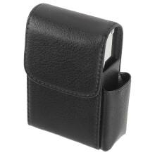 Insulin Pump Waist Bag for Most Insulin Pumps, PU Material Lightweight Portable Protective Case with Belt Clip, Black 11x7.5x3cm