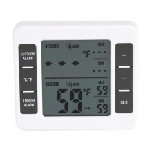 Wireless Digital Refrigerator Freezer Thermometer with Alarm, LCD Display for Indoor Outdoor Temperature Monitoring