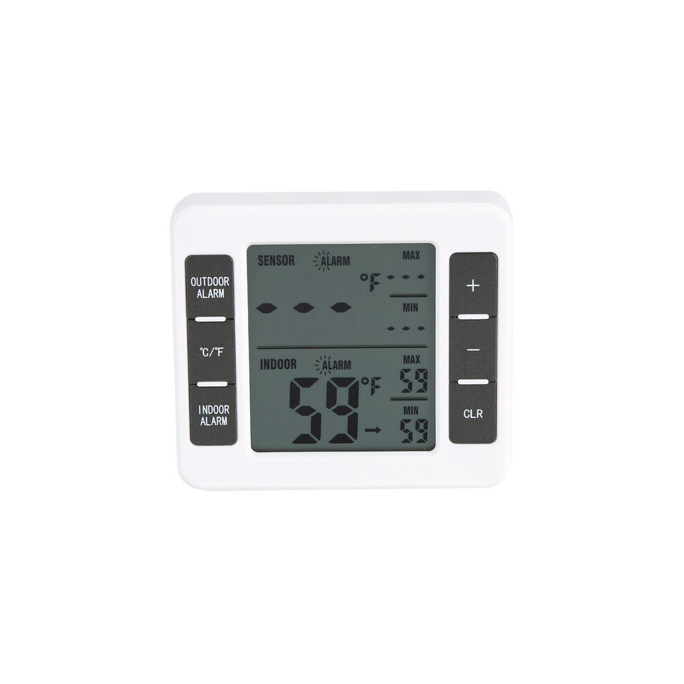 Wireless Digital Refrigerator Freezer Thermometer with Alarm, LCD Display for Indoor Outdoor Temperature Monitoring