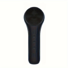Cordless Silicone Facial Cleansing Brush with Heating and Massage Function for Deep Pore Cleansing