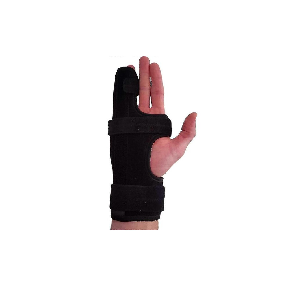 Finger Splint Adjustable Aluminium Support for Broken Little & Ring Finger, Fracture Sprain Recovery Aid