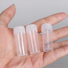 Plastic Bottles, Sealed and Portable, 20 Pack of 5ml Transparent Containers for Powder and Pill Storage, Reusable