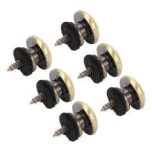 Guitar Strap End Pins 6pcs Bronze Smooth Iron Secure Lock for Acoustic Guitar
