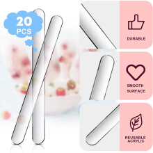 (20 Pack) Food-Grade Reusable Ice Cream Sticks, DIY Party Favors