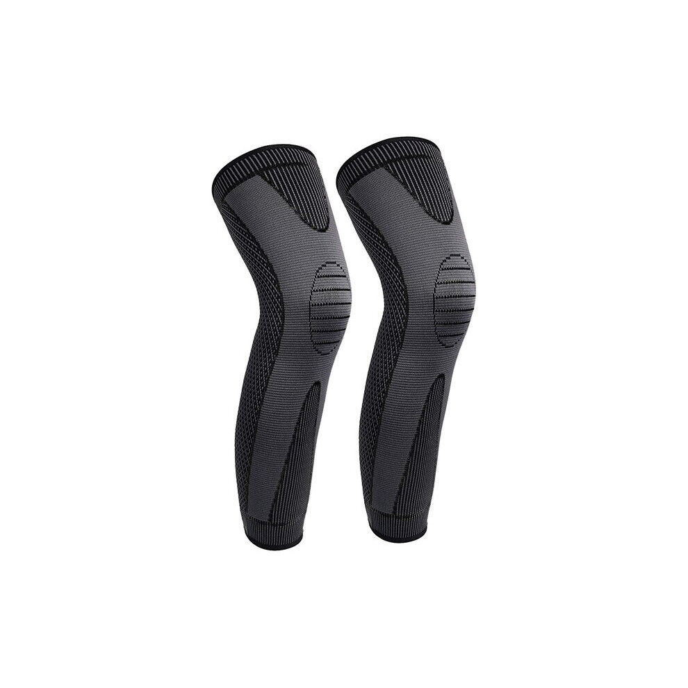 Black Compression Leg Sleeves With Adjustable Straps Xxl For Sports Recovery Improved Blood Circulation