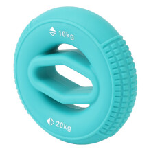 Silicone Grip Strength Trainer Ring 10-20KG Hand Forearm Exerciser Grass Green