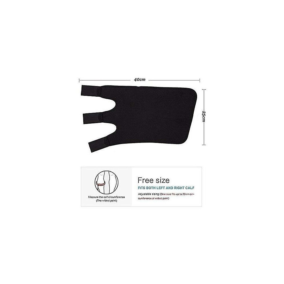 Compression Leg Guard Adjustable Self-Adhesive 25cm Calf Support for Running, Basketball, Football, Gym