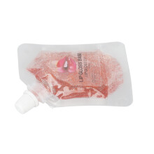 20 ml Transparent Orangen-Gel-Lipgloss-Basis mit Glitzereffekt, feuchtigkeitsspendend, leicht |