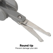 Triturador de Cabelo Nasal, de Aço Inoxidável com Mola Manual, Ferramenta Portátil de Grooming Pessoal para Uso em Viagens e ao Ar Livre