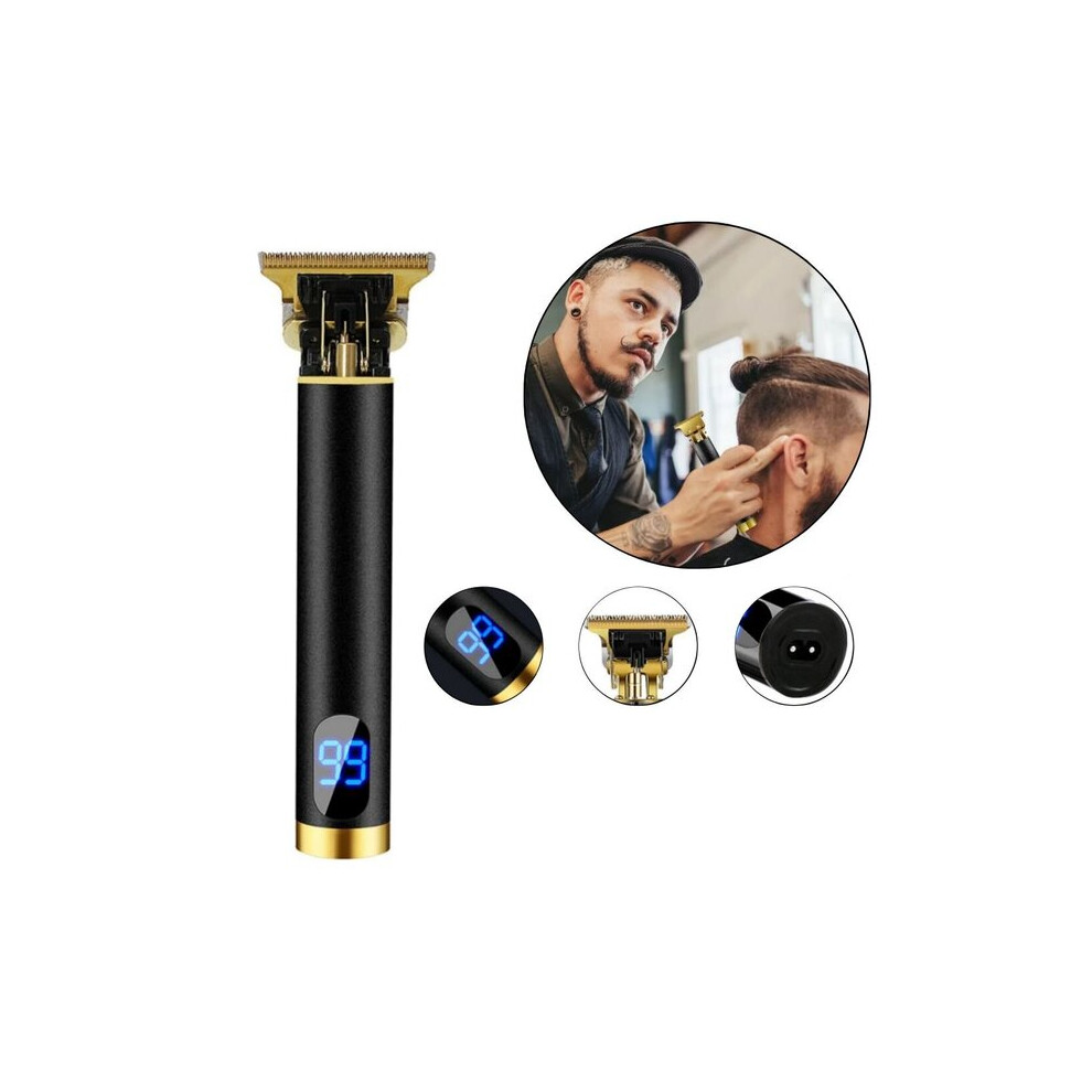 Vintage Cordless Hair Clipper Wireless Rechargeable Stainless Steel Blade, 180 Min Runtime USB Charging for Home Haircut Beard Trimming