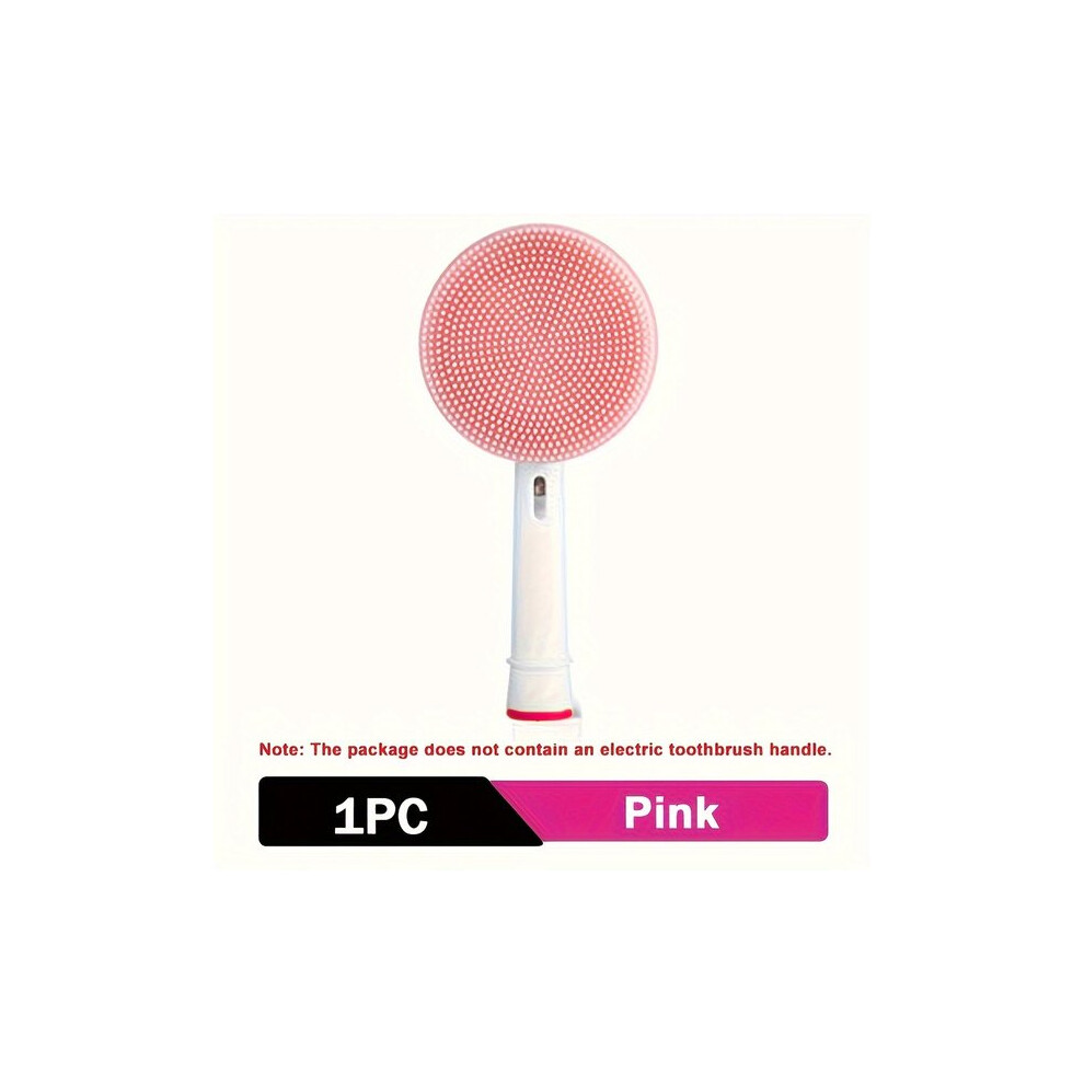 Facial Cleansing Brush Head for Oral-B Electric Toothbrushes, Silicone Soft Bristles, Waterproof, Daily Deep Cleansing Tool