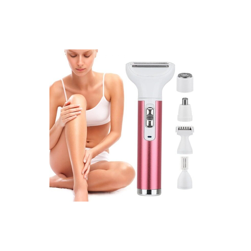 Women's Epilator and Shaver 5-in-1 with 3D Floating Head, Full Body Wet and Dry Rechargeable Trimmer for Sensitive Skin