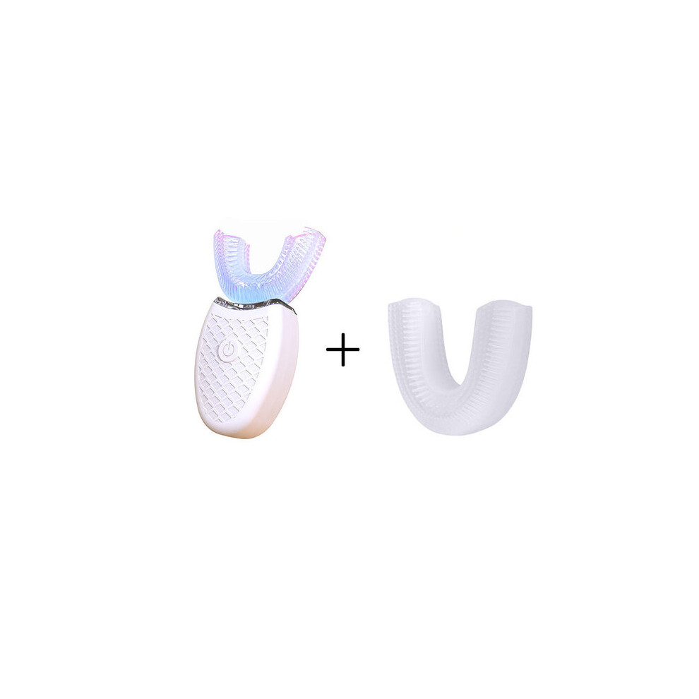 Light U-Shaped Electric Toothbrush, Automatic 360-Degree Cleaning For Adults, 3 Modes With Cold Whitening, Portable Rechargeable Design