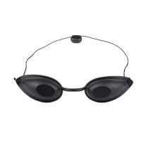 Lunettes de protection UV avec sangle ajustable, lunettes de bronzage en silicone pour la lumière UV infrarouge pendant l'exposition au soleil