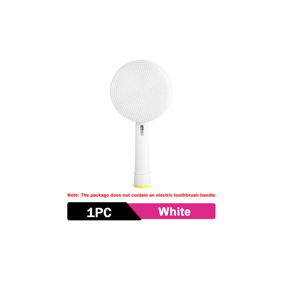 Facial Cleansing Brush Head for Oral-B Electric Toothbrushes, Silicone Soft Bristles, Waterproof for Daily Deep Cleaning Skincare