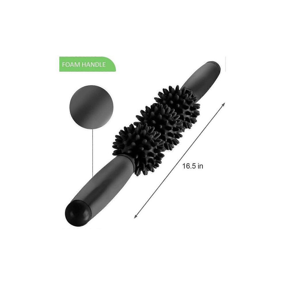 Fascia Muscle Massage Roller for Relieving Soreness Improving Circulation, 16.5 Inch Full Body Massager for Neck, Back, Legs, Arms