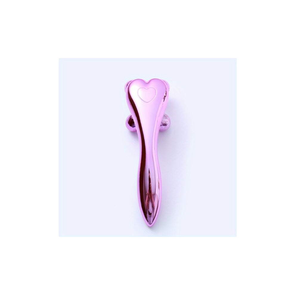 4D Facial Roller Massager, Four-Wheel, Manual, for Face and Body Relaxation and Skin Appearance