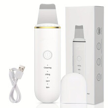 Electric Facial Cleansing Brush with 4 Adjustment Modes for Sensitive Normal Skin, 400mAh Rechargeable Battery, Deep Cleansing for Dry and Wet Use