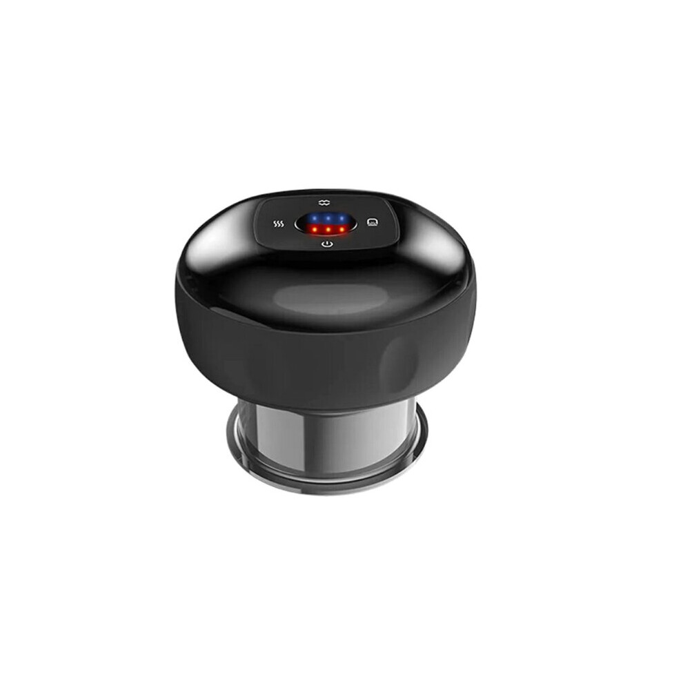 Electric Cupping Massager with Heating Touch Control, Rechargeable Battery, LCD Screen, ABS Material for Home Physiotherapy