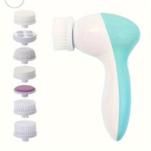Appareil de nettoyage du visage électrique 7 en 1 pour un massage nettoyant en profondeur avec plusieurs têtes de brosse