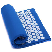 Acupressure Mat with 230 Massage Points, Cotton Cover for Pain Relief, Blue Colour, 65 x 41 cm Home Massage Pad for Back Neck Shoulder