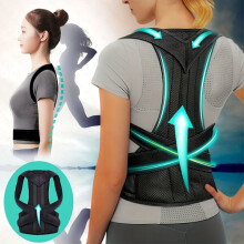 Posture Corrector for Shoulder and Back Support, Adjustable Waist Cincher Design to Improve Posture Waist Shaping, Comfort Fit Elastic Support Belt