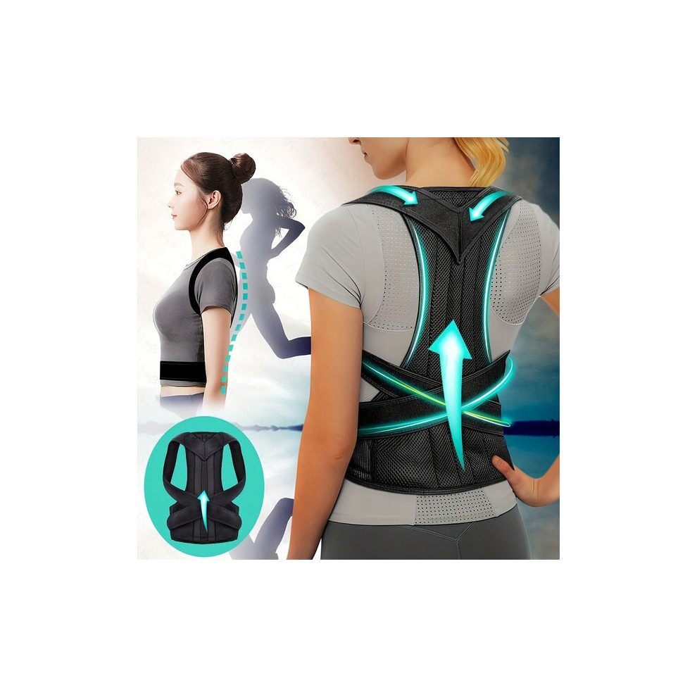 Posture Corrector for Shoulder and Back Support, Adjustable Waist Cincher Design to Improve Posture Waist Shaping, Comfort Fit Elastic Support Belt