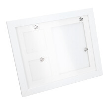 Baby Footprint Kit DIY 3 Compartment Frame 28x23cm — White Printing Clay