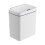 (White single mode (battery model)) Auto Bathroom Trash Can w/ Lid, Large Capacity 1