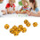 10PCS Yellow 20-Sided Plastic Polyhedral Dice Set for RPG Table Games 13