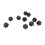 20 Sided Polyhedral Dice Set 10PCS Black Plastic Lightweight for Table Games 14