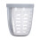 Portable Fruit Draining Cup with Fork, Leakproof, 10.5x10.5x12.5cm White 13