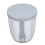 Portable Fruit Draining Cup with Fork, Leakproof, 10.5x10.5x12.5cm White 14