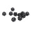 20 Sided Polyhedral Dice Set 10PCS Black Plastic Lightweight for Table Games 16