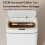 (White single mode (battery model)) Auto Bathroom Trash Can w/ Lid, Large Capacity 7