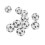 Tabletop Dice 10 Pack PVC 20-Sided Polyhedral White Light for Role Playing 16