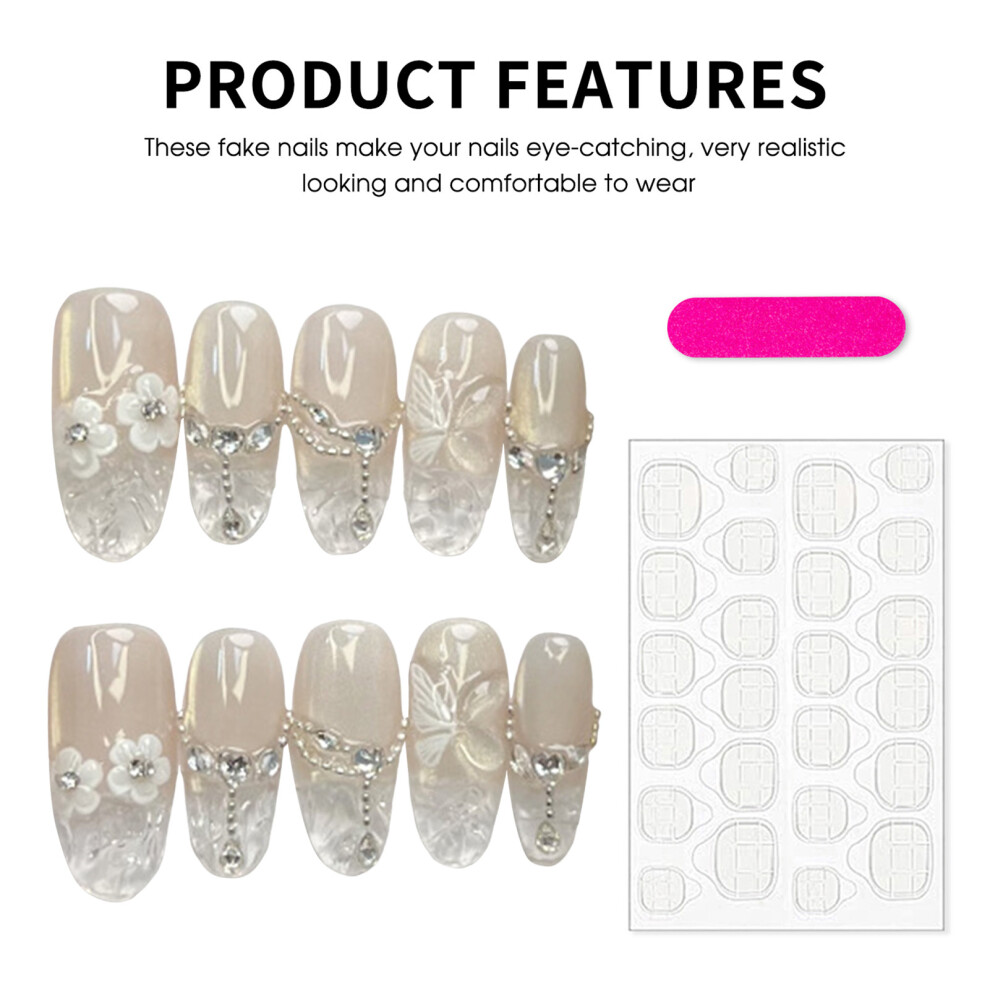 Phui-Pet-Supplies (Xs) 10Pcs Nude Fake Nails With Flash Cat Eyes, Long Lasting